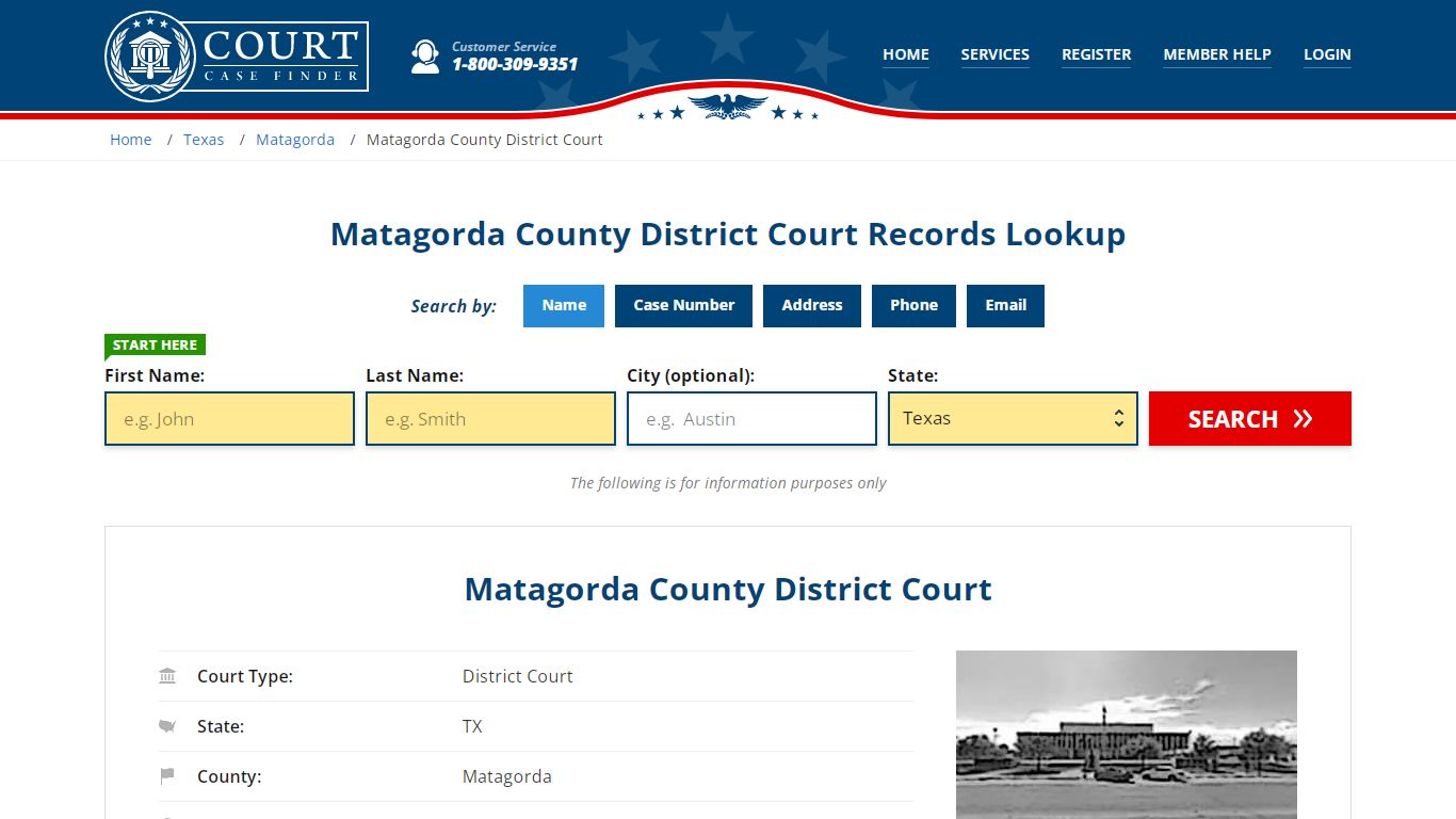 Matagorda County District Court Records Lookup - CourtCaseFinder.com